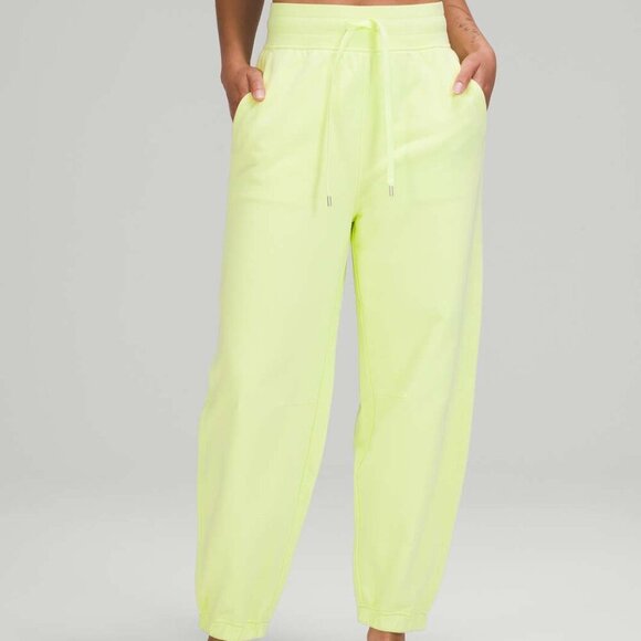 Lululemon Relaxed Fit Super-High Rise French Terry Full Length Jogger Size 6 - Picture 2 of 9